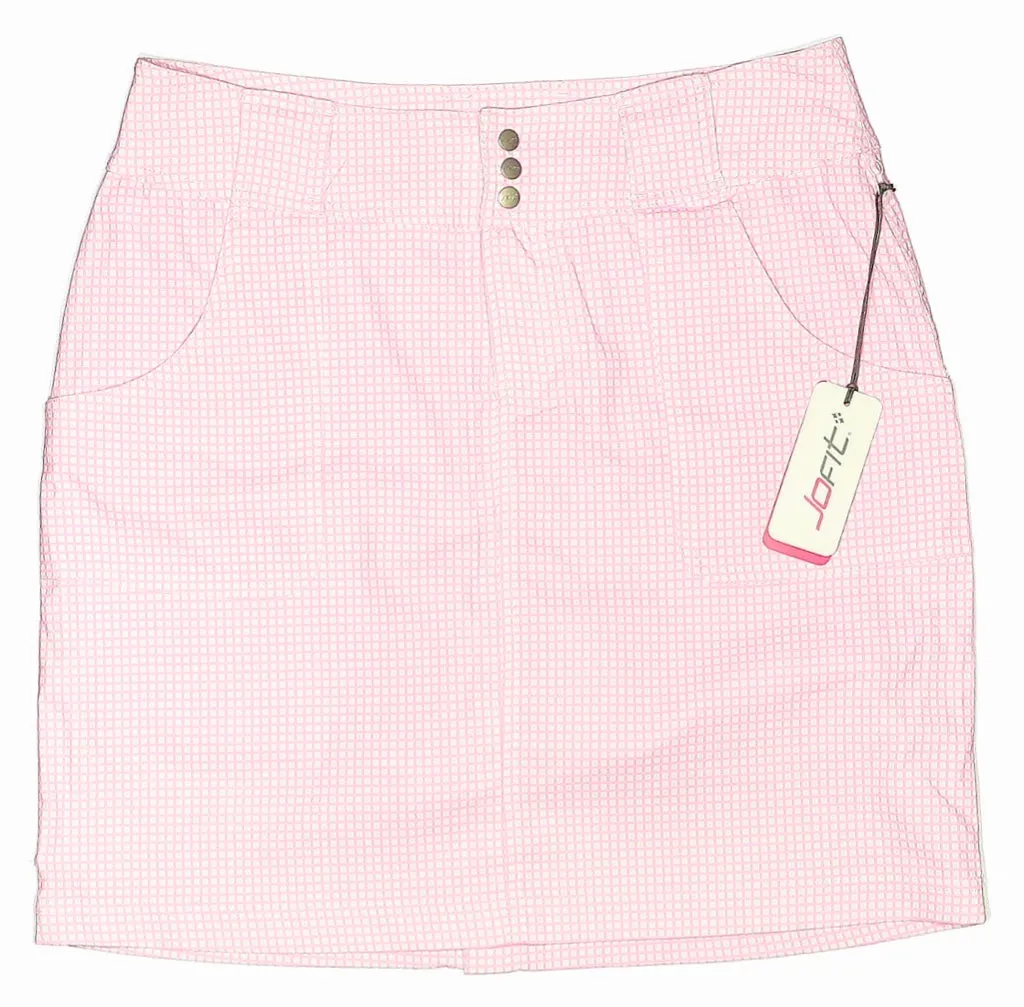 Jofit Pink &  White Checked Skort Size 4  MSP$88