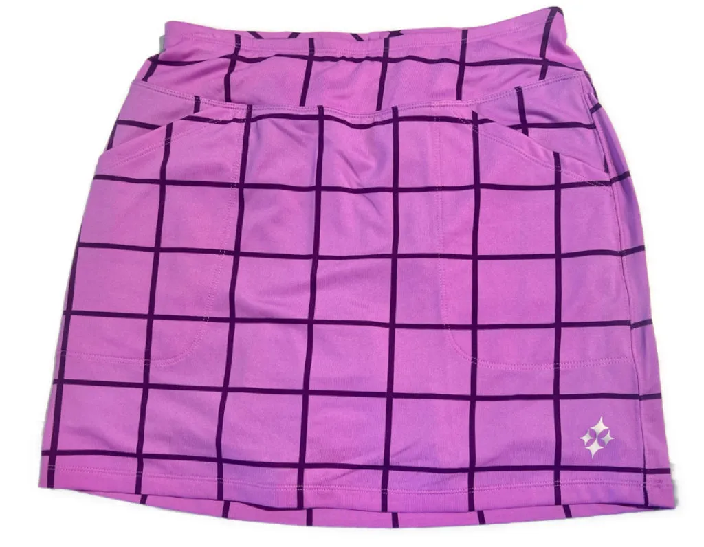 Jofit Purple Windowpane Skort Size S