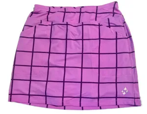 Jofit Purple Windowpane Skort Size S