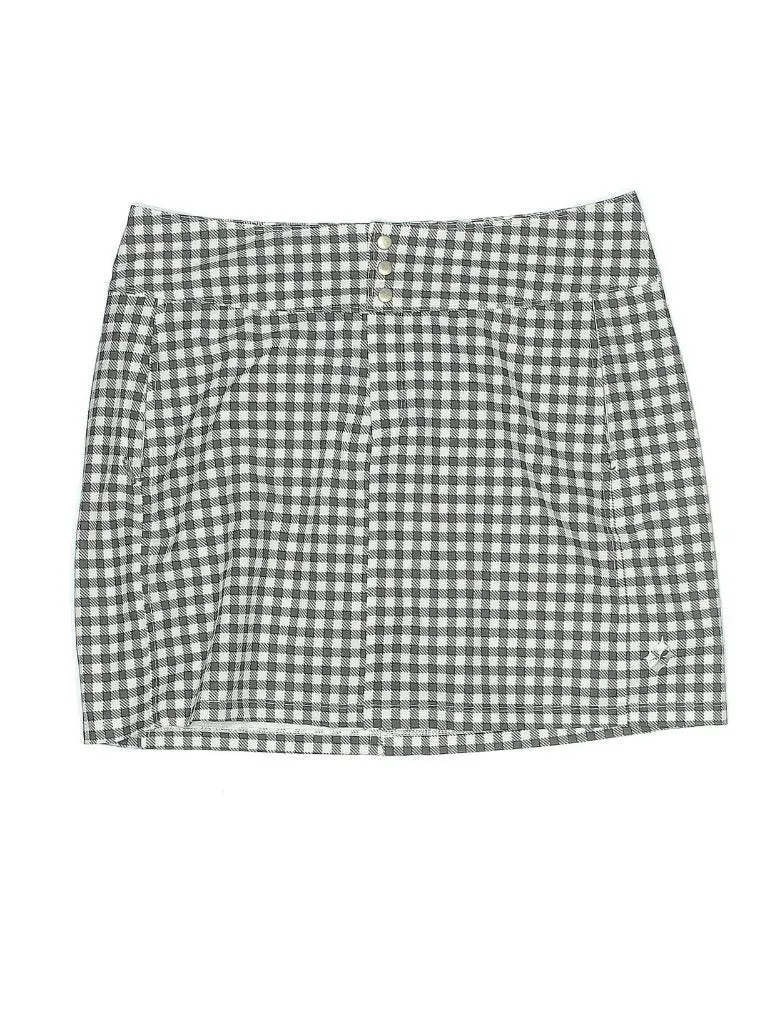 Jofit Women's Loden Green & White Gingham Golf Skort Size 8 MSP$90