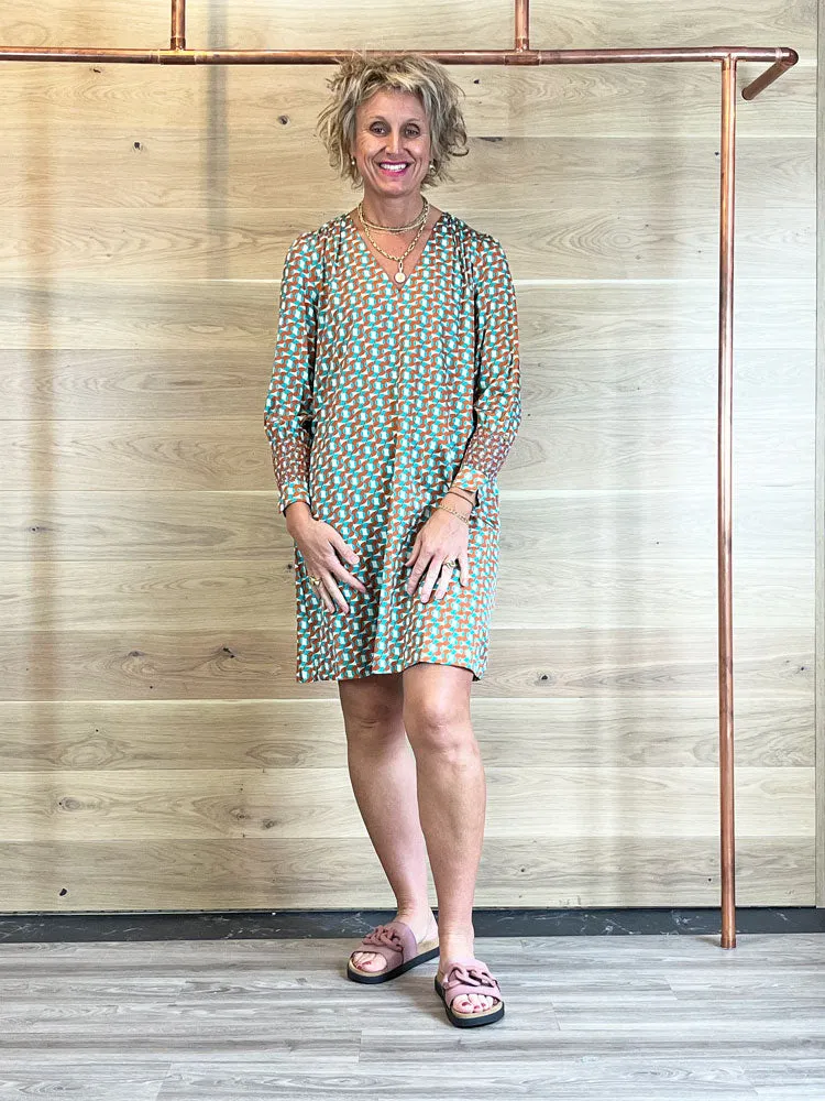 Joyce & Girls Bettina Dress Turquoise
