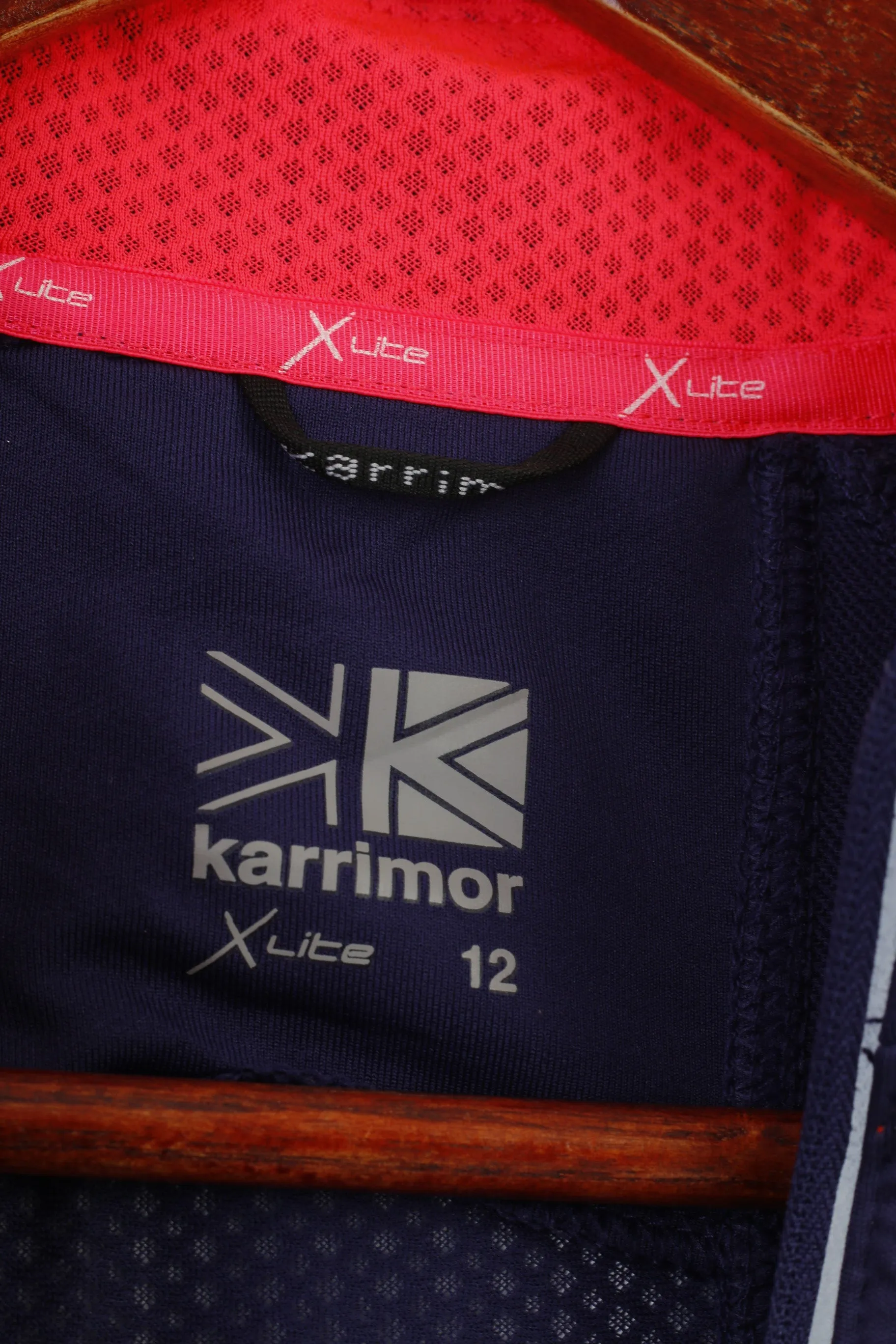 Karrimor Woman 12 M Longsleeve Purple Zip Neck Sportwear Run Outwear Top