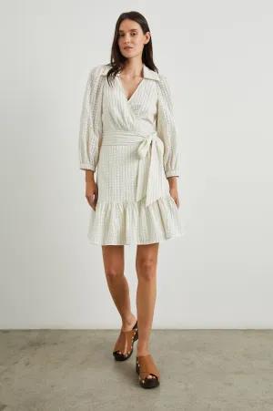 KIARA DRESS - IVORY SEERSUCKER Rails