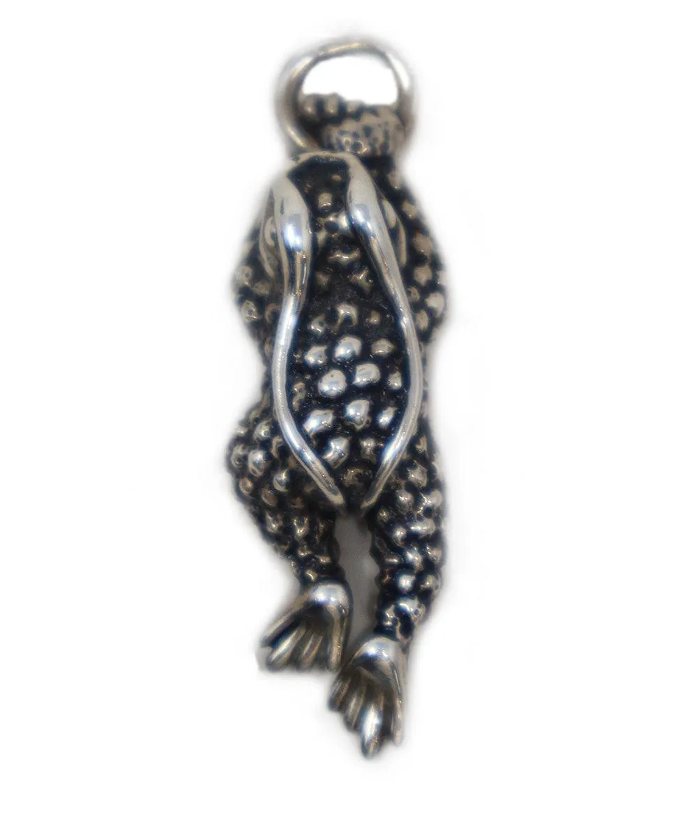 Kieselstein-Cord Sterling Silver Frog Pendant