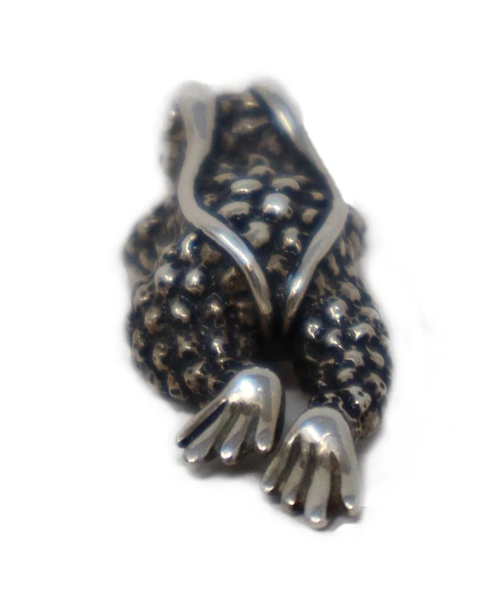 Kieselstein-Cord Sterling Silver Frog Pendant