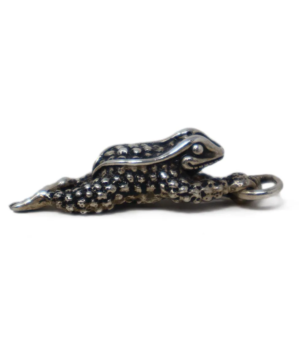 Kieselstein-Cord Sterling Silver Frog Pendant
