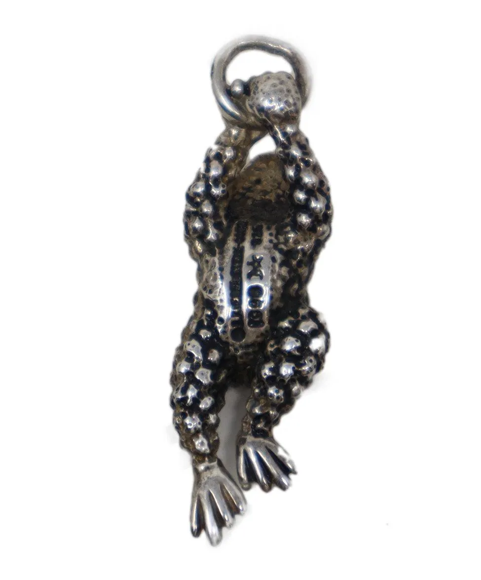 Kieselstein-Cord Sterling Silver Frog Pendant