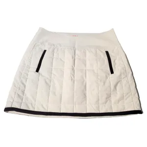 Kinona Womens Quilted And Cozy Golf Skort - White Size XL