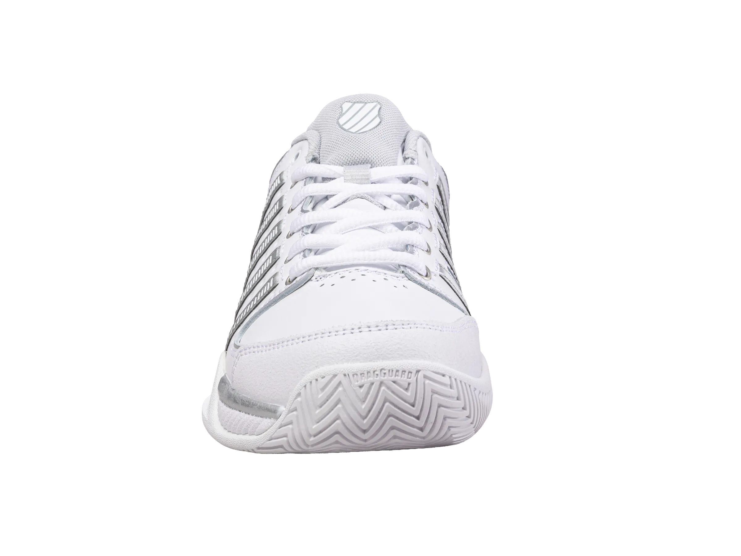 K.SWISS 93379-107-M | WOMENS HYPERCOURT EXPRESS LEATHER | WHITE/SILVER/GLACIER GRAY