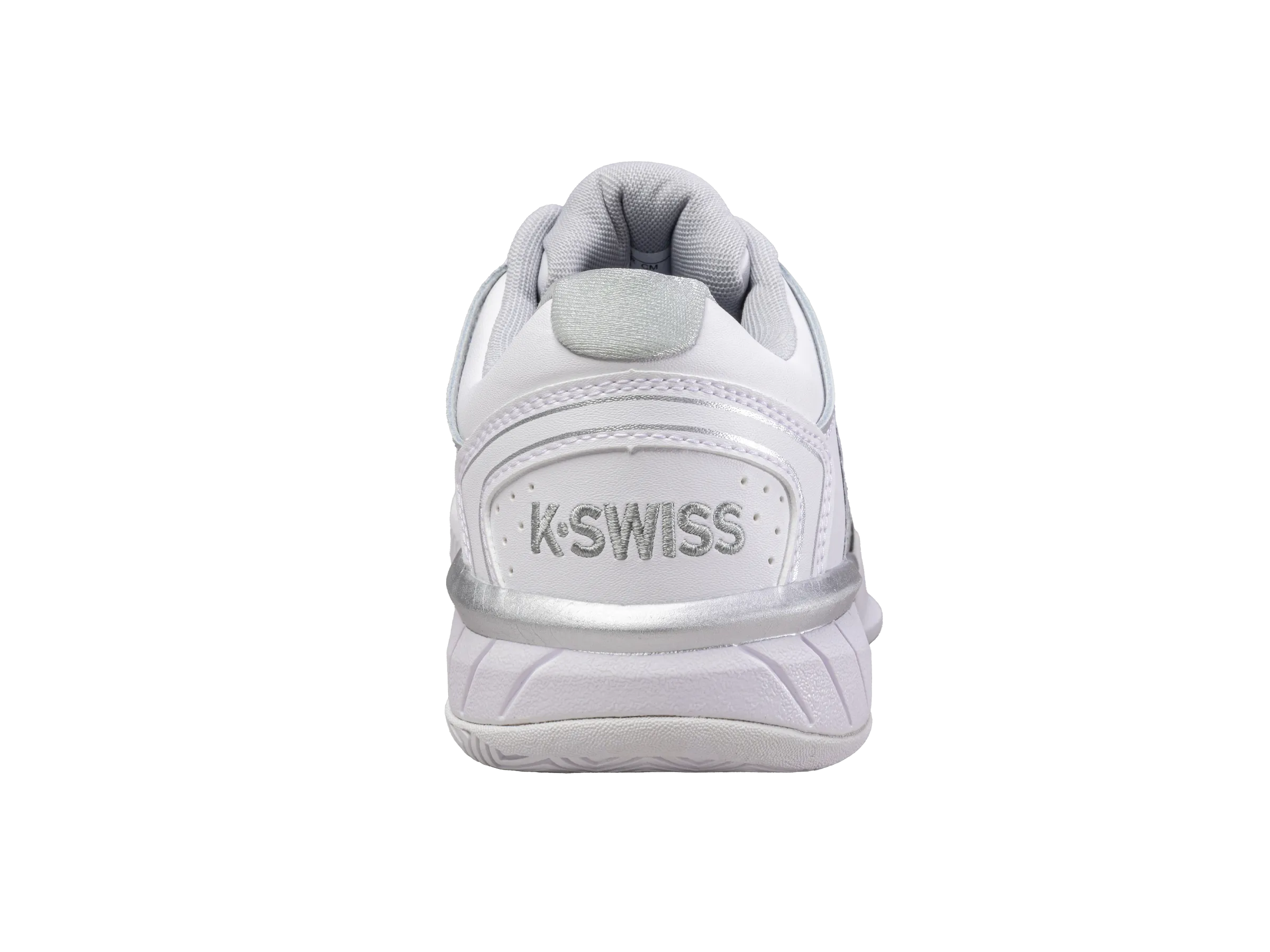 K.SWISS 93379-107-M | WOMENS HYPERCOURT EXPRESS LEATHER | WHITE/SILVER/GLACIER GRAY
