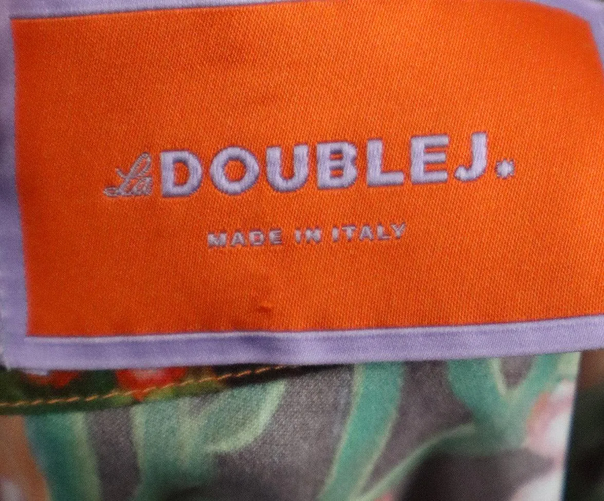 La Double J Brown Orange & Green Print Dress sz 4