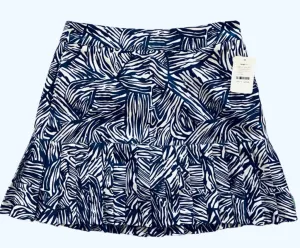 Lady Hagen Blue Zebra Print Pleated Golf Skort Size 4