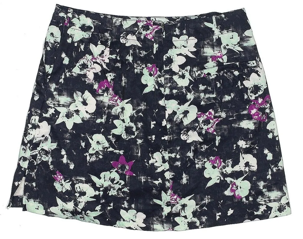 Lady Hagen Navy Floral Skort Size 6. MSP$55