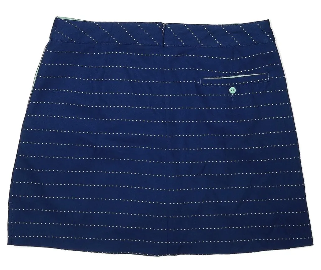 Lady Hagen Navy Perforated Golf Skort w/ Mint Underlay Size 8 MSP$65