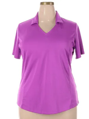 Lady Hagen Purple Short Sleeve Golf Polo Size XXL