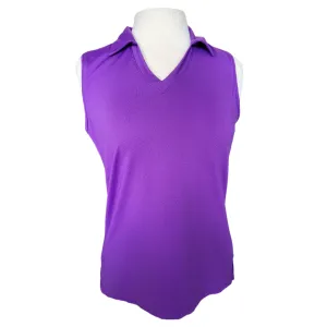 Lady Hagen Purple Sleeveless Golf Polo Size M