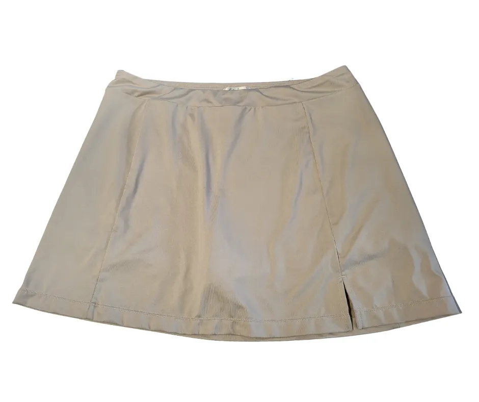Lady Hagen Tan Pull-On Golf Skort Size XL