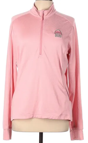 Levelwear Pink Half Zip Pullover w/ Big Sky Logo Size L. MSP$78