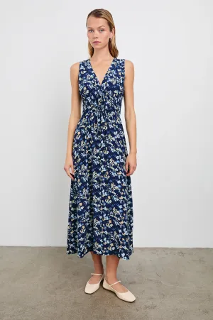 LILITH DRESS - NAVY FLORA Rails