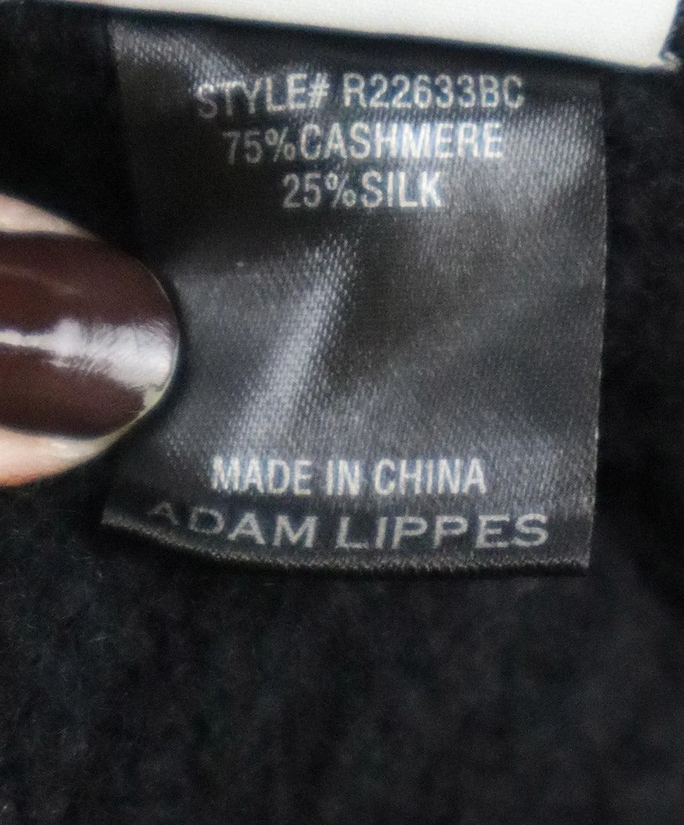 Lippes Black Cashmere Skirt Set sz 8