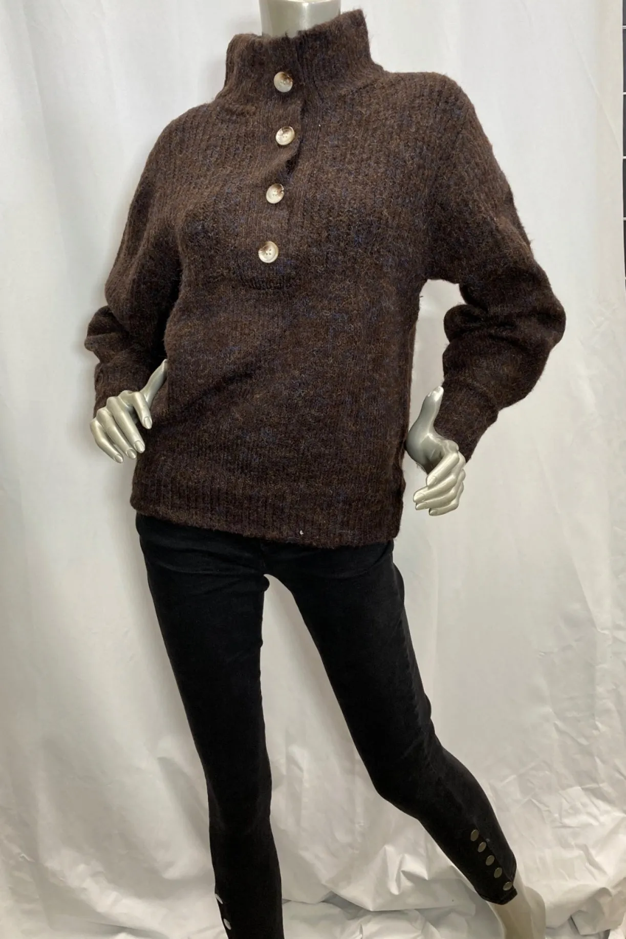 Little Lies WOMENS ORLA KNIT - CHOCOLATE