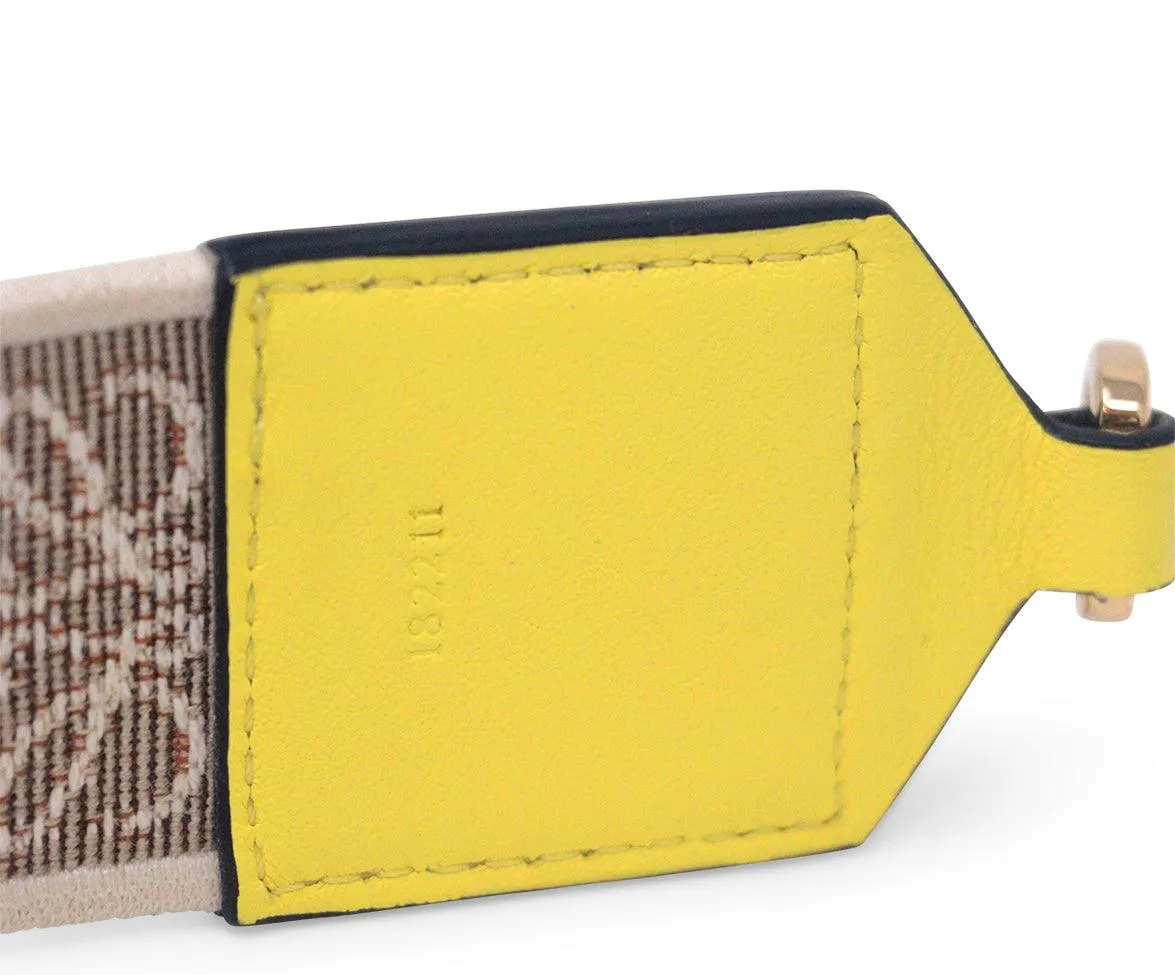 Loewe Lime Embroidered Bag Strap