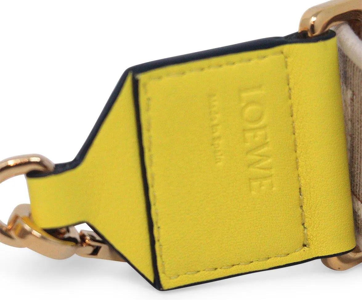 Loewe Lime Embroidered Bag Strap