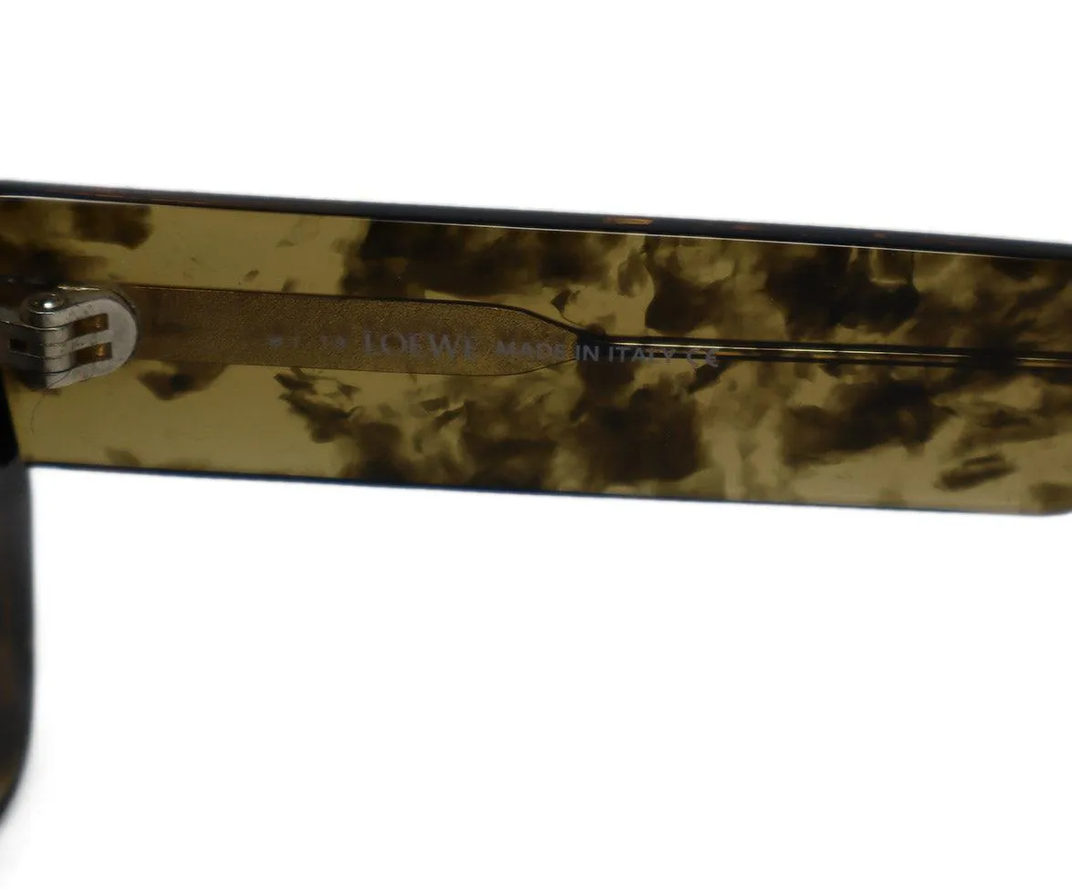 Loewe Olive & Brown Tortoise Print Sunglasses