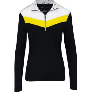 Lohla Sport Women's Emily Chevron White, Yellow & Black Colorblock Golf Pullover Size XXL MSP$160