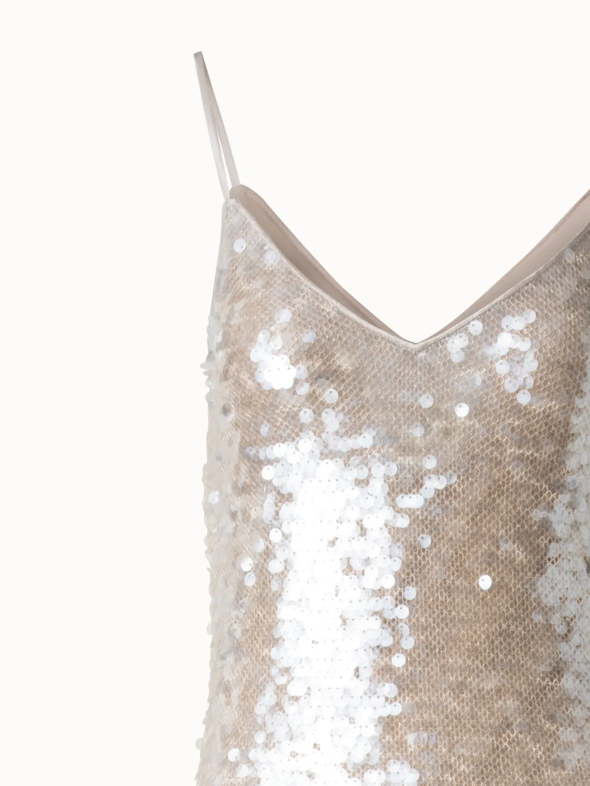 Long Sequined Evening Gown 