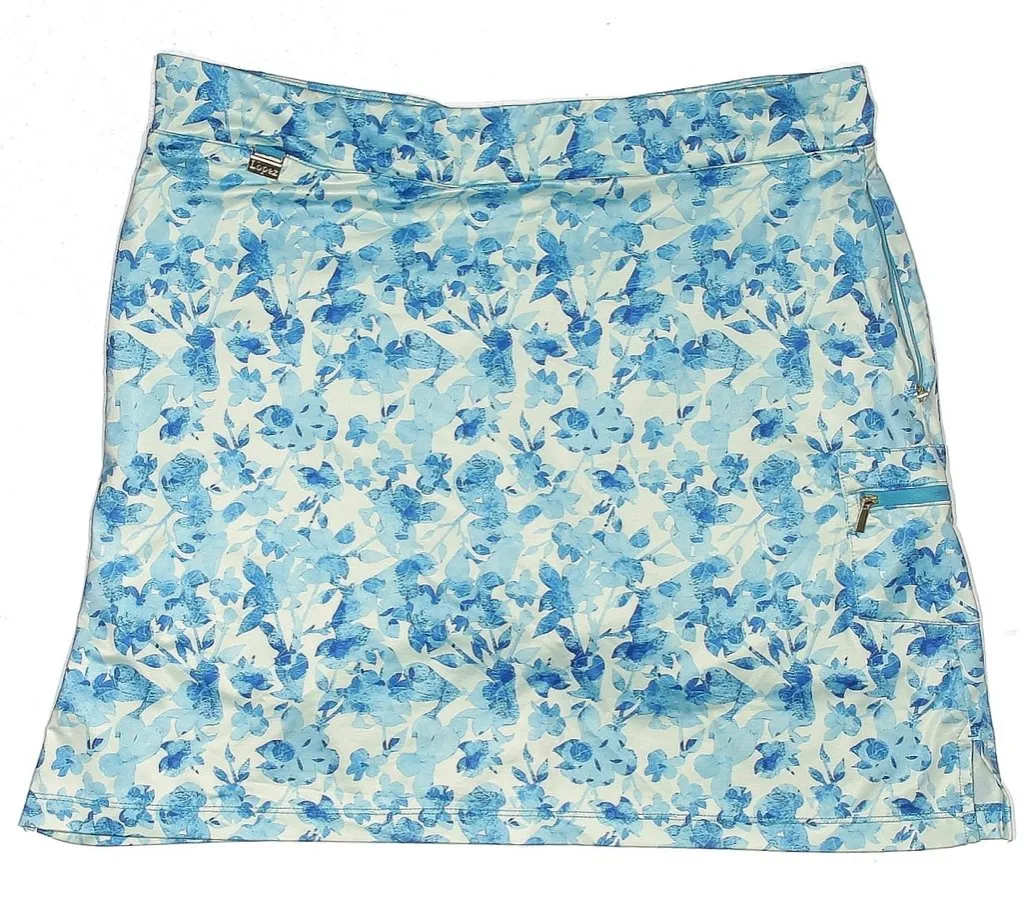 Lopez Blue & White Floral Golf Skort Size XL MSP$85