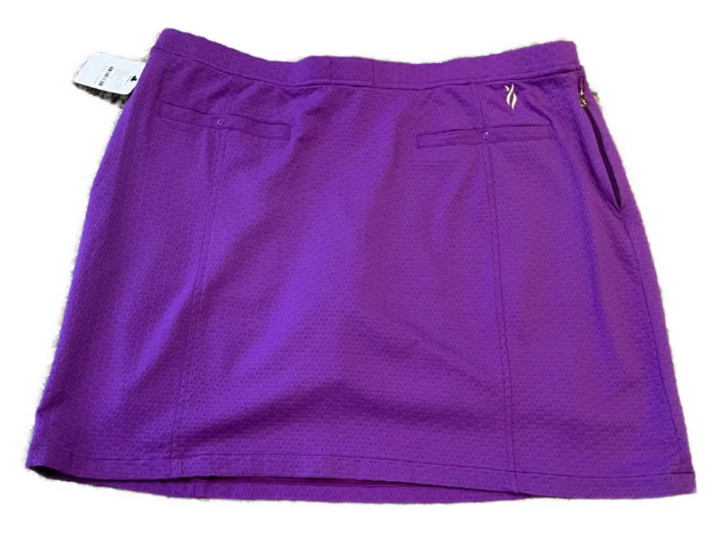 Loppez Purple Textured Golf Skort Size XL MSP$84