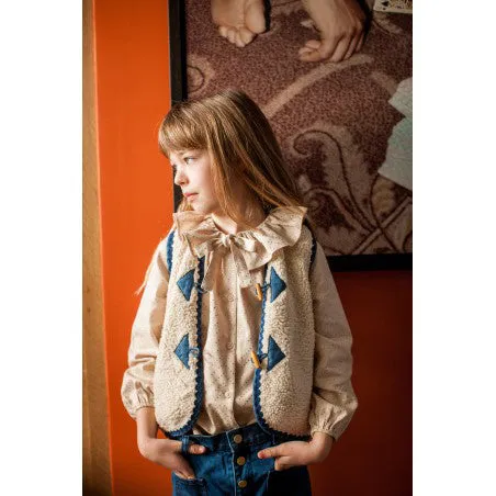 Louis Louise Babam Sherpa Cardigan - Cream