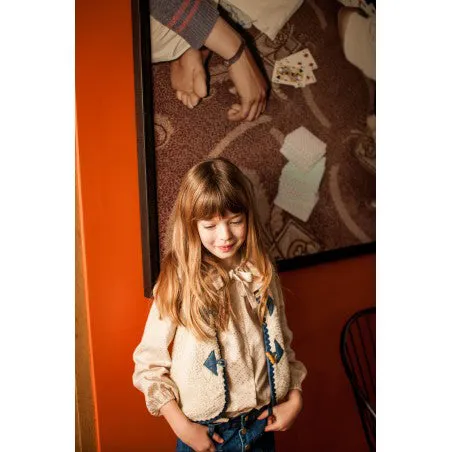 Louis Louise Babam Sherpa Cardigan - Cream