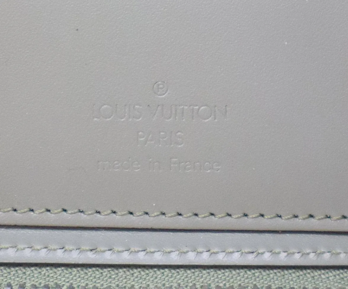 Louis Vuitton Green Petit Monet Damier Glace Wallet