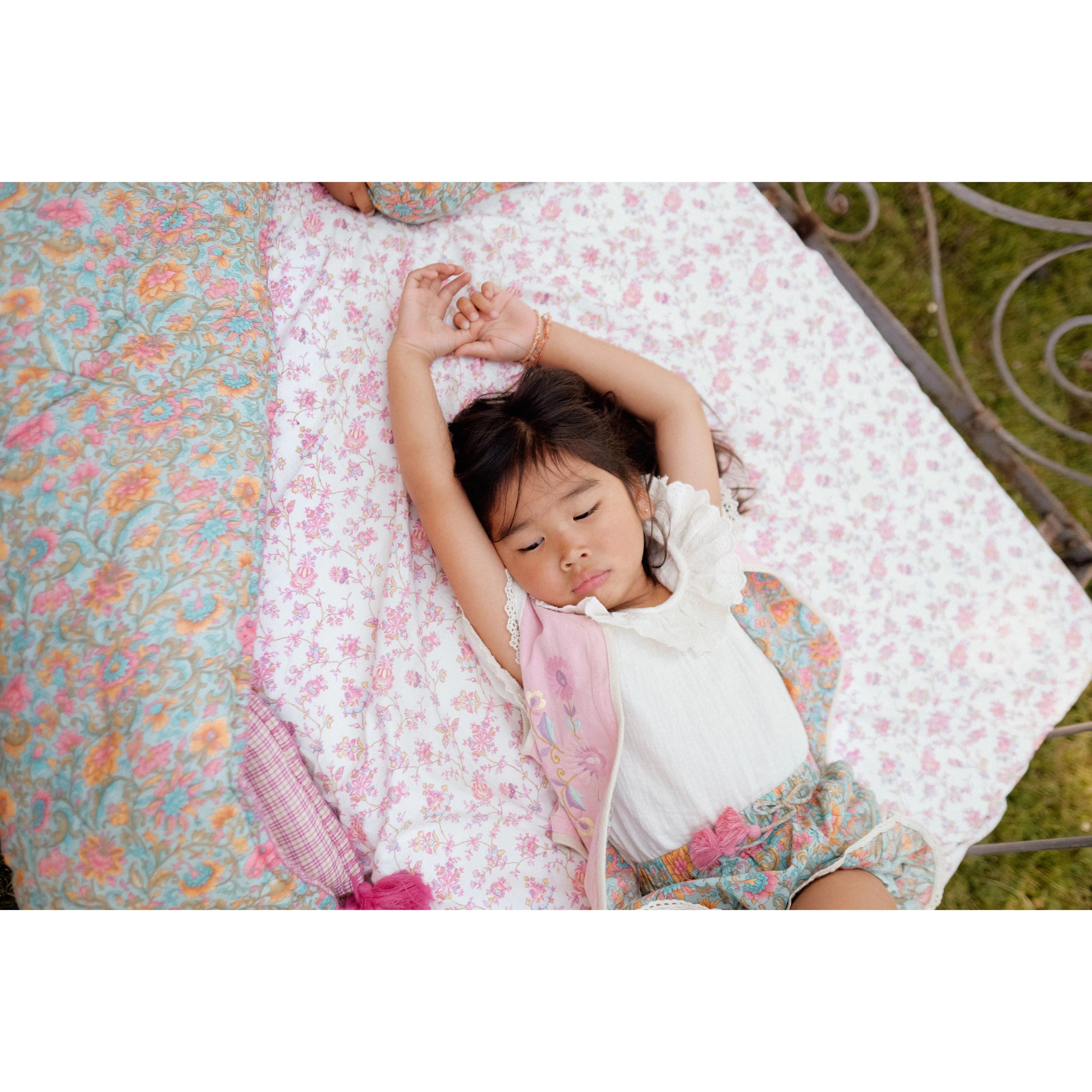 Louise Misha Reversible Vest Atlana Cotton Twill Pink