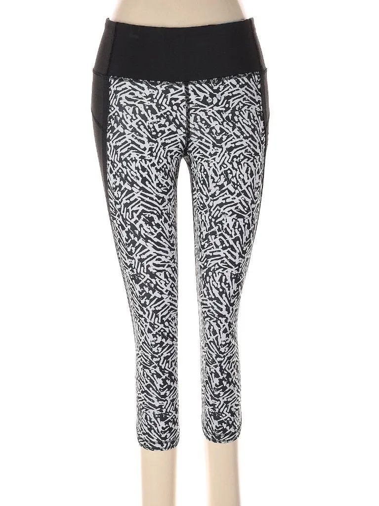 Lululemon Black & White Crop Leggings Size 4