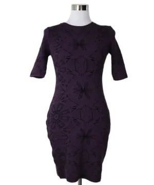M Missoni Purple & Black Print Dress sz 4