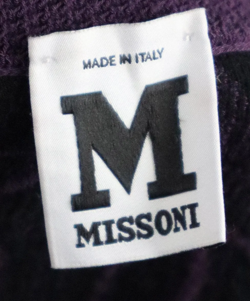 M Missoni Purple & Black Print Dress sz 4
