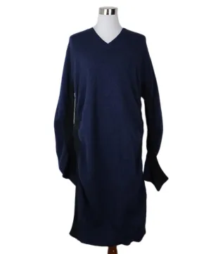 Maison Margiela Navy & Black Wool Dress sz 8