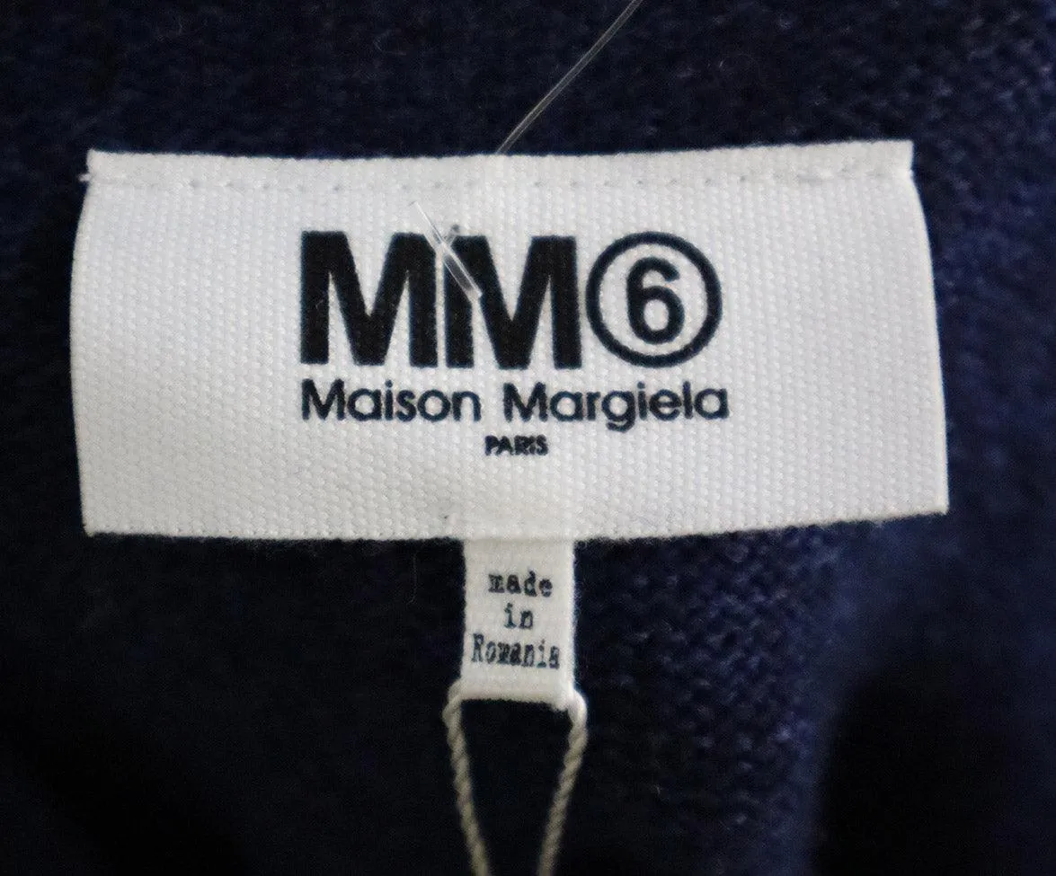 Maison Margiela Navy & Black Wool Dress sz 8