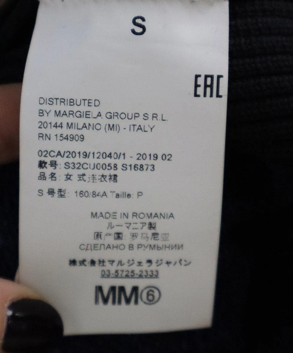 Maison Margiela Navy & Black Wool Dress sz 8