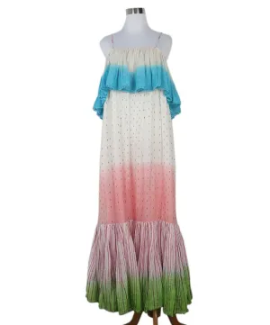Manoush Multicolor Dress w/ Metallic Details sz 6