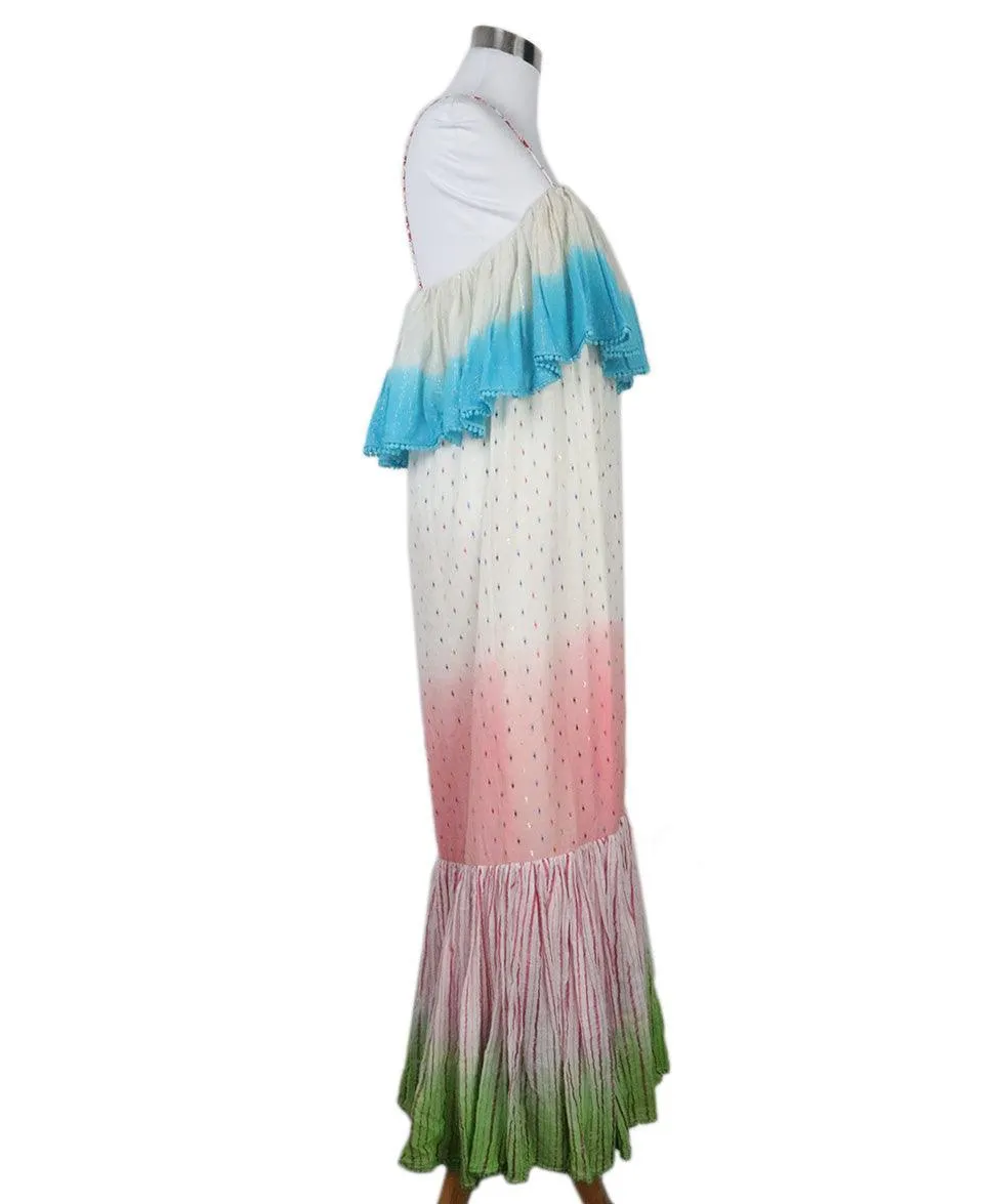 Manoush Multicolor Dress w/ Metallic Details sz 6
