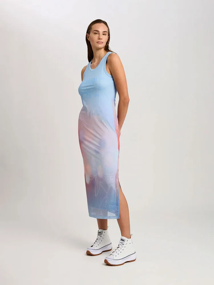 Marc Aurel Dress Blue Patterned