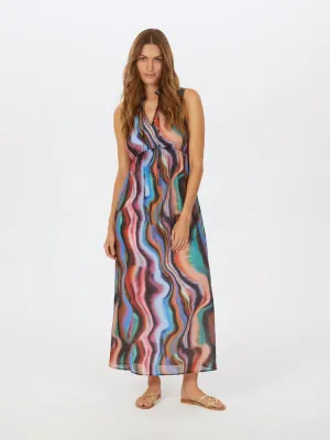 Marc Aurel Dress Khaki Varied