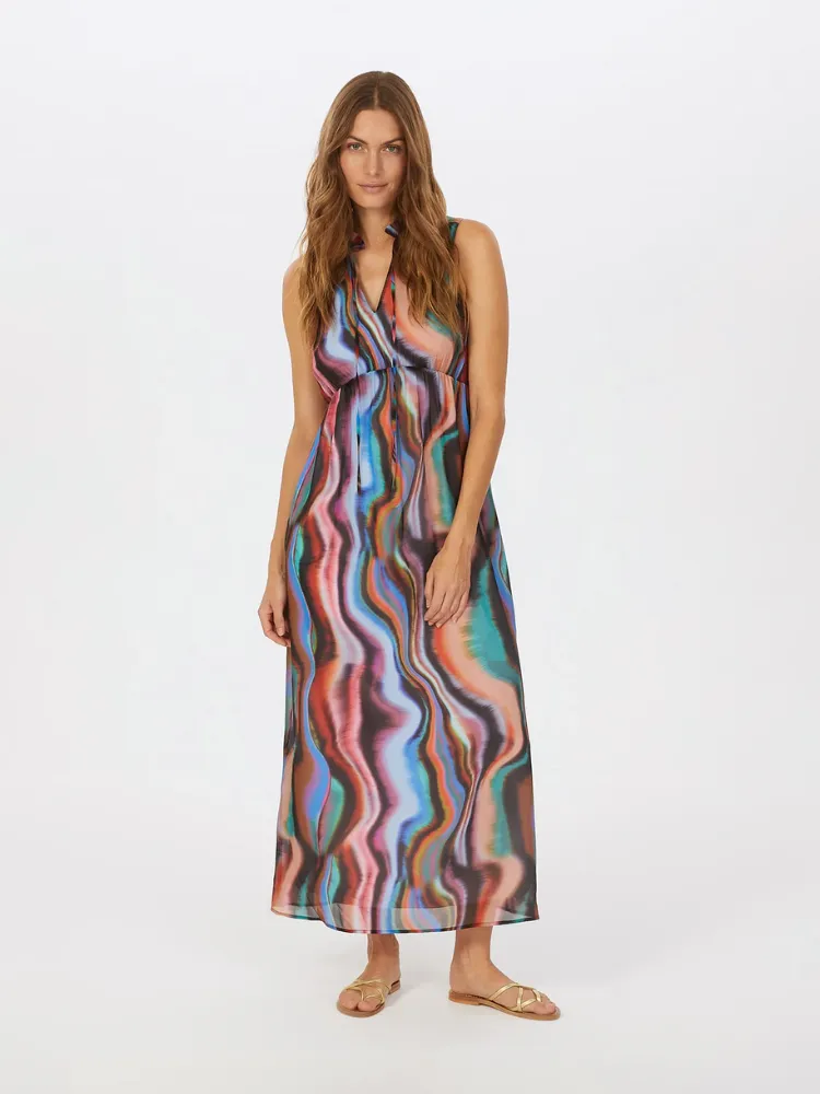 Marc Aurel Dress Khaki Varied