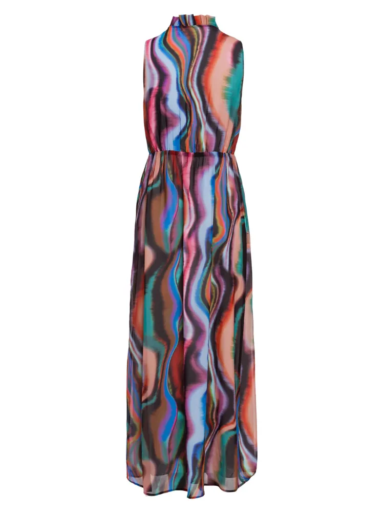Marc Aurel Dress Khaki Varied