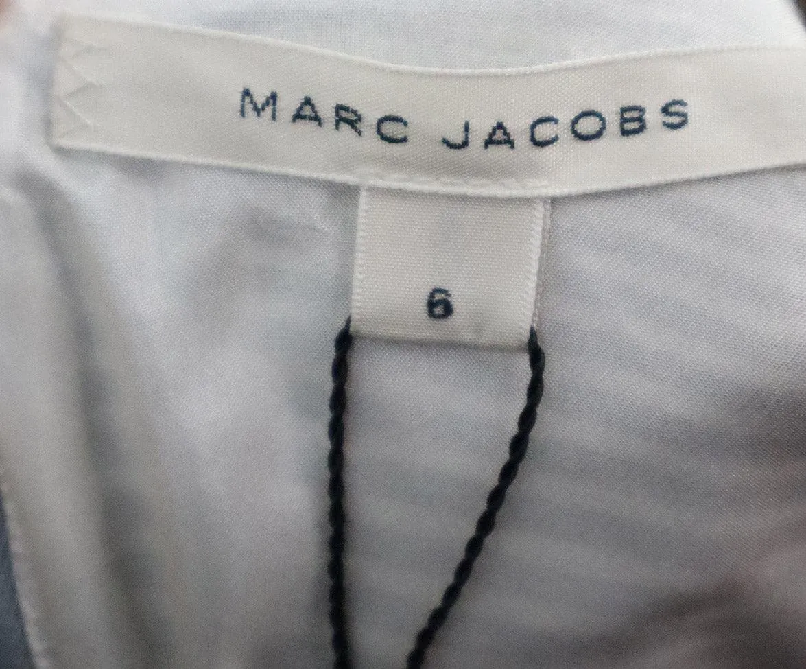 Marc Jacobs Grey & White Striped Dress sz 6
