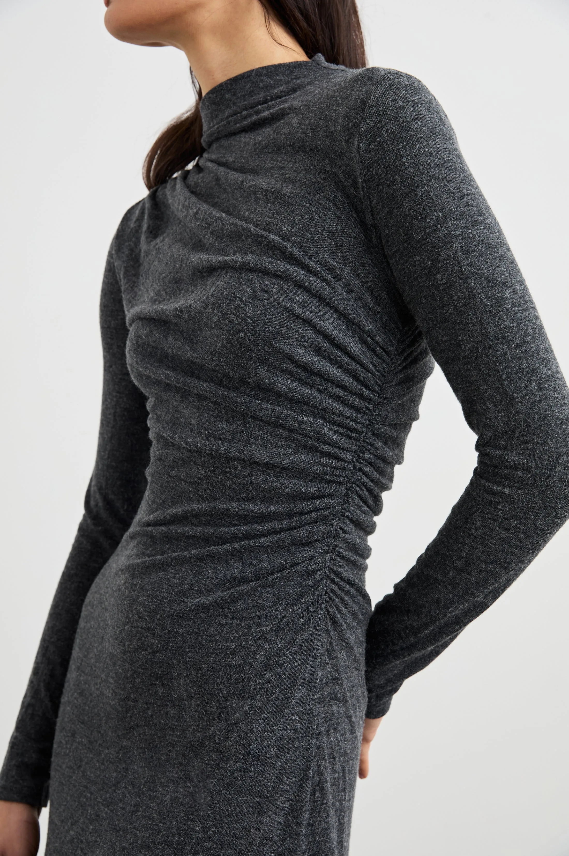 MARGARET DRESS - CHARCOAL Rails